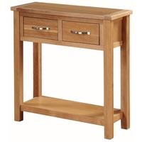 hartford city oak hall table large