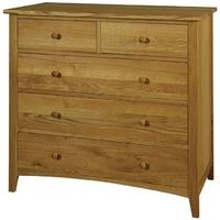 Harvard Oak 2 Over 3 Chest of Drawer