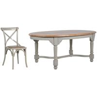 Hampshire Dining Set - Oval with 6 X-Back Chairs