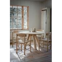 hambledon raw oak round dining table