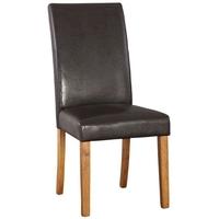 hartford country oak brown dining chair pair