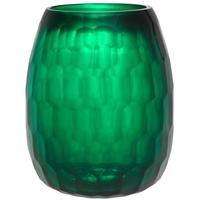 Hand Blown Green Glass Vase Emeraude