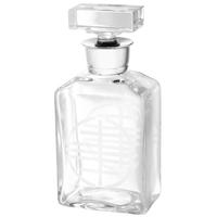 Hand Blown Clear Glass Decanter Abysse