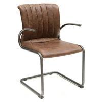 Hainault Leather Chair, Brown