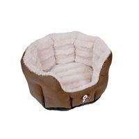Happy Pet Fabriano Plush Oval Bed
