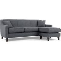 Halston Large Corner Sofa, Charcoal Weave