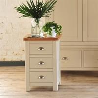 Hampstead Stone Grey 3 Drawer Bedside