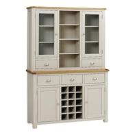 Hampstead Stone Grey Dresser with Wine Rack