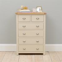 Hampstead Stone Grey 2 over 4 Drawer Chest