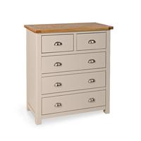 Hampstead Stone Grey 2+3 Drawer Chest