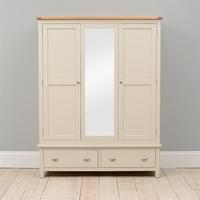 Hampstead Stone Grey Triple Wardrobe