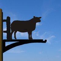 HANGING BASKET BRACKET in Texel Sheep Design - Small