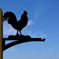 HANGING BASKET BRACKET in Cockerel Design - Small