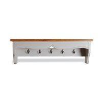 hall rack hat shelf in french grey