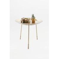 hammered metal coffee table gold