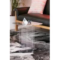 halvar acrylic side table clear