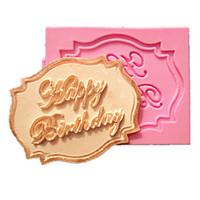 Happy Birthday Cupcake Card Fondant Cake Molds Decoration Chocolate Mould For The Kitchen Baking For Sugar Candy