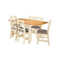 Harrogate Large Extending Table 6 Chairs