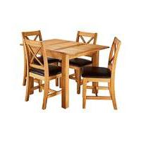 harrogate small extending table 4 chairs