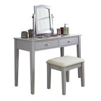 hattie dressing table set grey