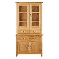 Harrogate Oak Veneer Tall Display unit