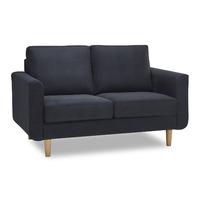 Harry Fabric 2 Seater Sofa Black