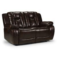 Halifax Electric Leather 2 Seater Reclining Sofa Brown
