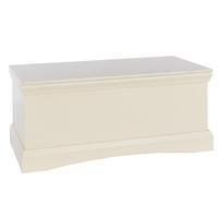 hamptons ivory satin ottoman