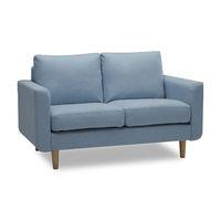 Harry Fabric 2 Seater Sofa Powder Blue