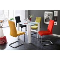 Hanna Square Glass Dining Table With 4 Jonas Chair