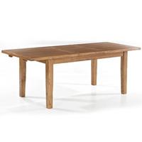 Hailey Solid Oak Finish Extendable Dining Table Only