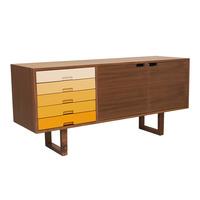 Harmonia Walnut Sideboard Yellow