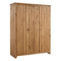 Havana Pine 3 Door Wardrobe