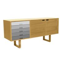 harmonia oak sideboard grey