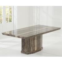 Hamlet Marble Dining Table Rectangular In Brown