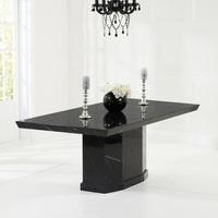 hamlet marble dining table rectangular in black