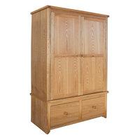 Hamilton Wooden Wardrobe Large In Mellow Oak Effect