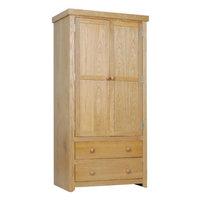 Hamilton Wooden Wardrobe In Mellow Oak Effect