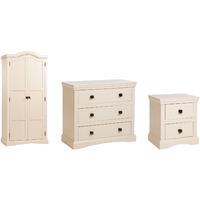 Hamptons Ivory Satin Bedroom Set