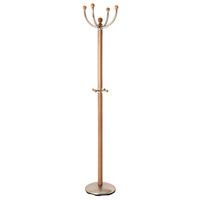 Havanna Coat And Hat Stand In Wood With Steel Base
