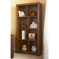 Halstead Tall Shelving Unit And Bookcase In Warm Acacia Wood