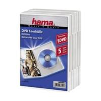 Hama DVD Jewel Case White, Pack of 5 (83899)