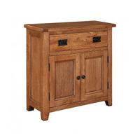 Hailey Solid Oak Finish 2 Door Sideboard With 1 Drawer