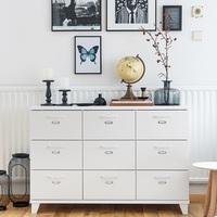 hampstead modern chest of drawers in white