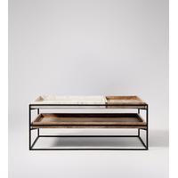 Hansel coffee table in marble & Black