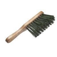 hand brush stiff green pvc 275mm 11in