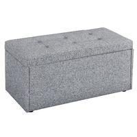 Hartford Cream Fabric Ottoman Box