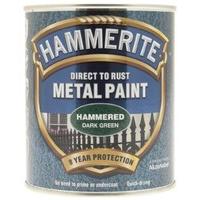 Hammerite 5092823 Hammered Metal Paint 750 ml - Deep Green