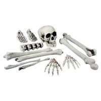 Halloween Skull and Bones 12 Piece Skeleton Set Party Decoration