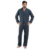 Harvey James Mens 100% Cotton Flannel Spot Pyjama nightwear lounge wear 9737